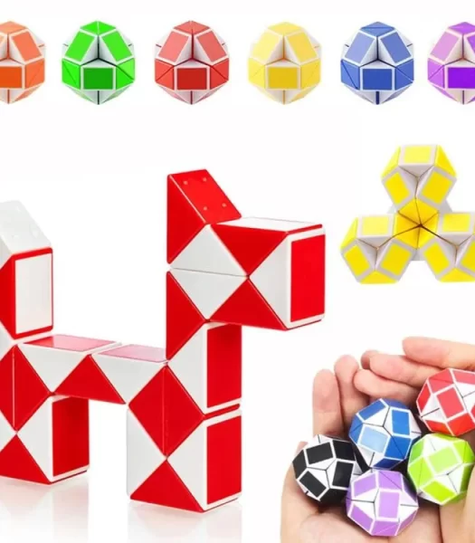 trendy-innovative-funny-qiyi-magic-snake-ruler-toy-high-qauality-24-blocks-fidget-snake-cube-twist-puzzle-sensory-toys-gifts-for-kids-product-image