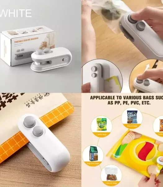mini-rechargeable-sealing-machine-portable-heat-sealer-for-snack-bags-food-storage-kitchen-use-strong-seal-usb-charging-lightweight-easy-to-use-product-image