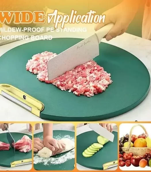 double-sided-pe-cutting-board-anti-mildew-non-slip-round-rotating-green-sticky-pad-stand-able-kitchen-cutting-board-product-image
