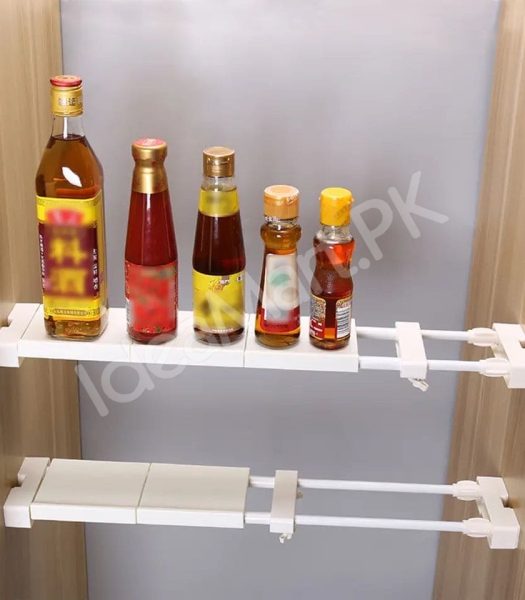 telescopic-shelf-rack-adjustable-closet-and-cabinet-storage-shelf-wall-mounted-partition-retractable-gap-organizer-product-image