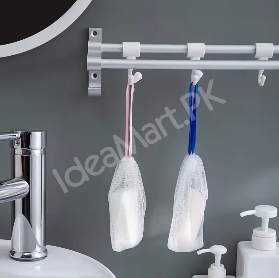 set-of-3-drawstring-mesh-soap-saver-bag-lathering-pouch-exfoliating-net-sachet-for-foaming-drying-bar-soap-product-image