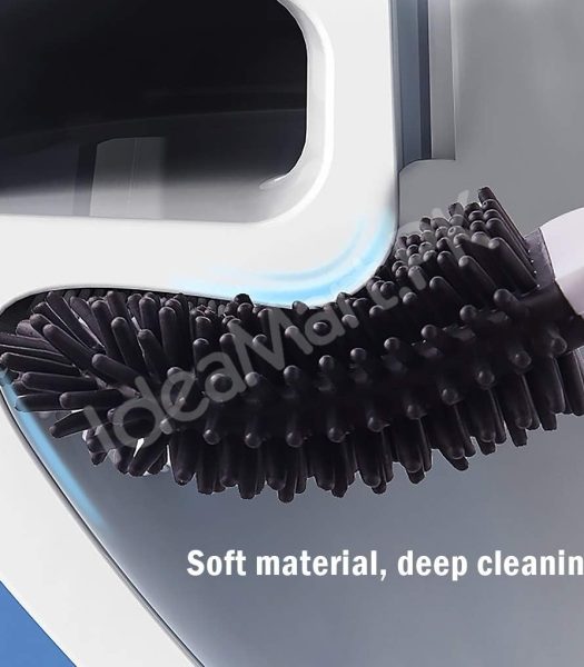 modern-style-long-handle-silicone-toilet-brush-holder-set-with-wall-mount-option-for-hygienic-bathroom-cleaning-product-image