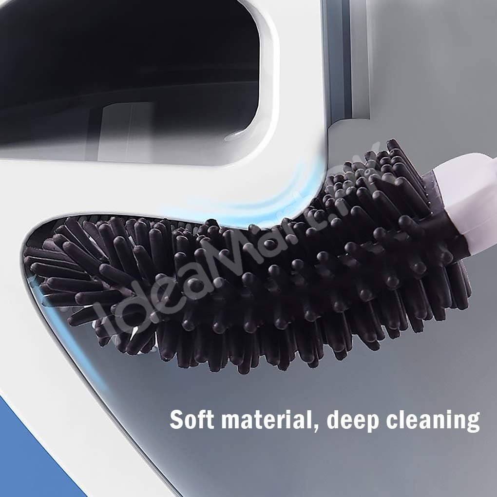 modern-style-long-handle-silicone-toilet-brush-holder-set-with-wall-mount-option-for-hygienic-bathroom-cleaning-product-image