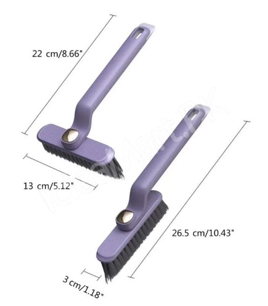 3-in-1-multifunction-cleaning-brush-with-360-rotating-head-v-shaped-bristles-tail-spatula-hair-clip-tool-product-image