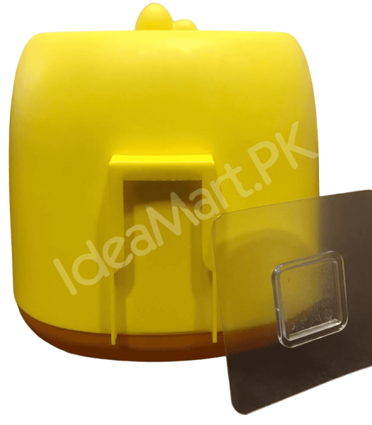 yellow-duck-design-toilet-brush-and-holder-set-for-bathroom-wall-mounted-or-freestanding-with-long-handle-product-image