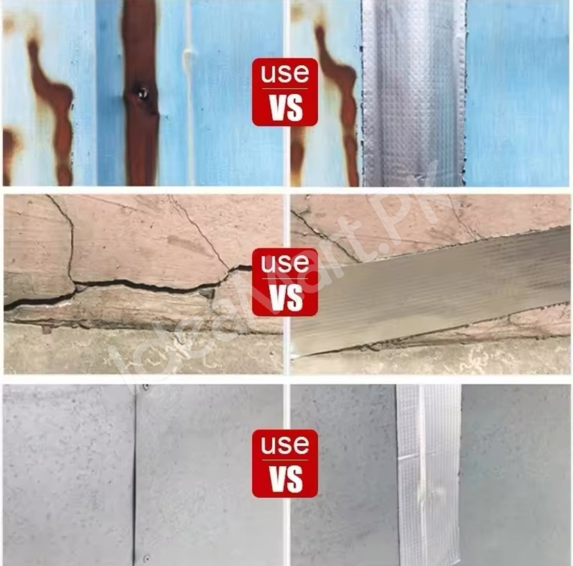 watertight-sealing-tape-self-adhesive-butyl-rubber-leak-repair-aluminum-flashing-for-rv-roof-pipe-window-home-product-image