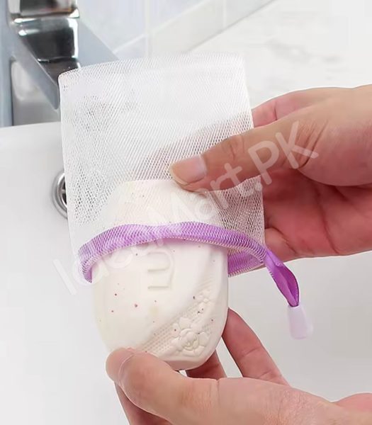 set-of-3-drawstring-mesh-soap-saver-bag-lathering-pouch-exfoliating-net-sachet-for-foaming-drying-bar-soap-product-image