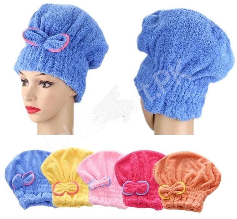 microfiber-bowknot-hair-towel-wrap-with-quick-dry-and-highly-absorbent-spa-cap-for-bath-shower-long-curly-thick-hair-product-image