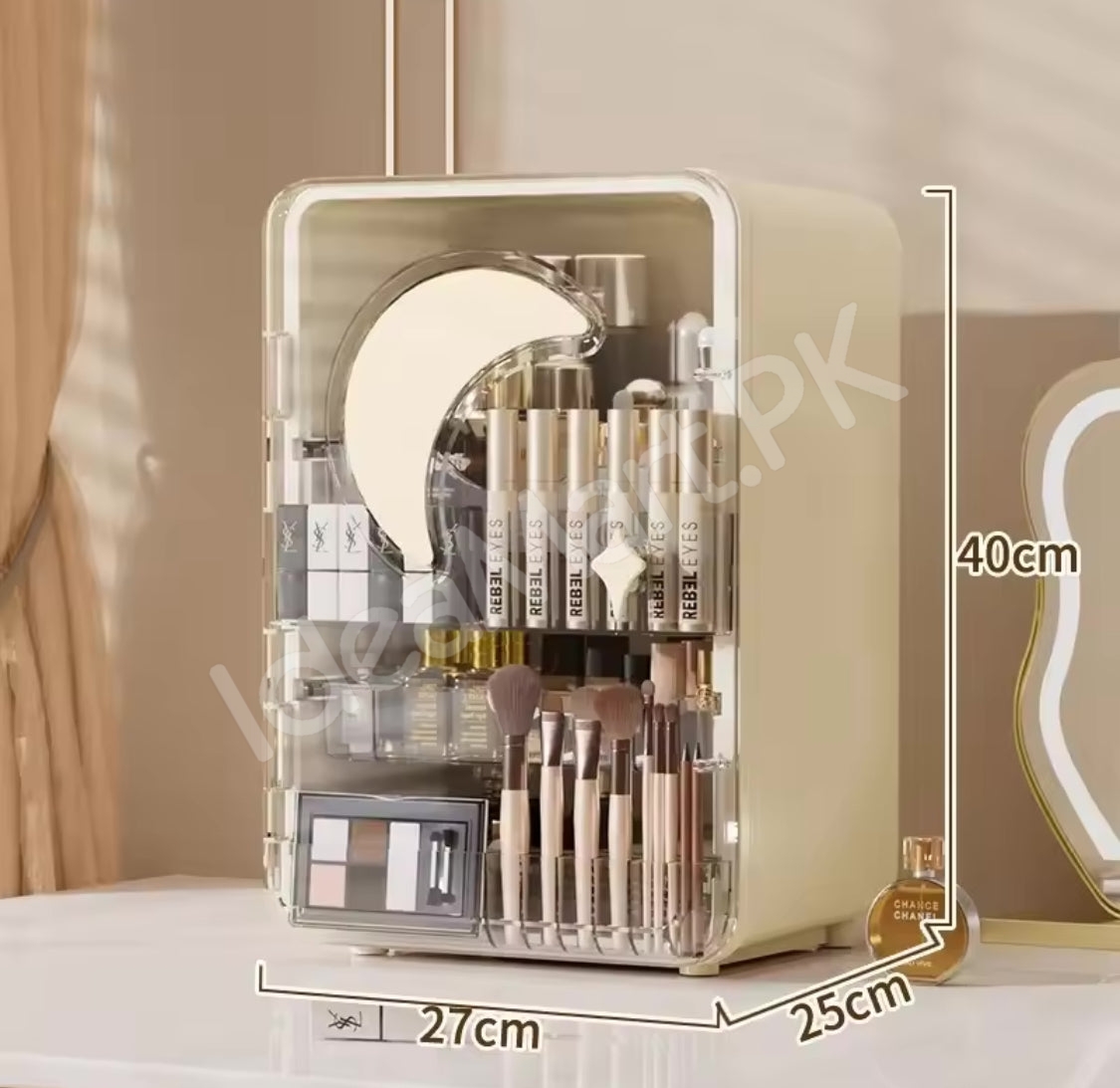 portable-cosmetic-storage-cabinet-with-3-drawers-multi-grid-storage-and-built-in-mirror-for-skincare-and-makeup-vanity-tidy-product-image