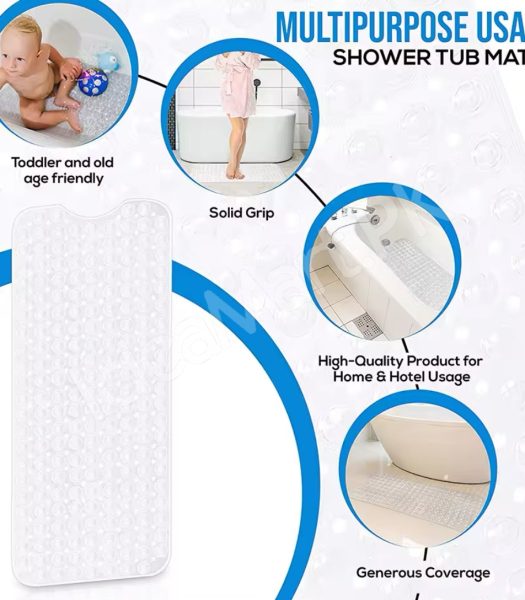 rectangle-extra-long-non-slip-baby-bathtub-mat-textured-grip-safety-shower-mat-with-suction-cups-for-toddlers-infants-product-image