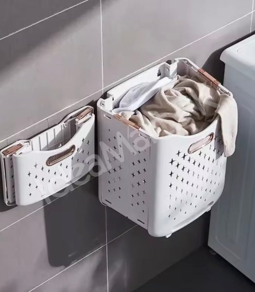 large-capacity-2-layers-durable-clothes-basket-children-clothes-toys-book-storage-organizer-foldable-laundry-basket-multifunctional-storage-dirty-clothes-basket-product-image