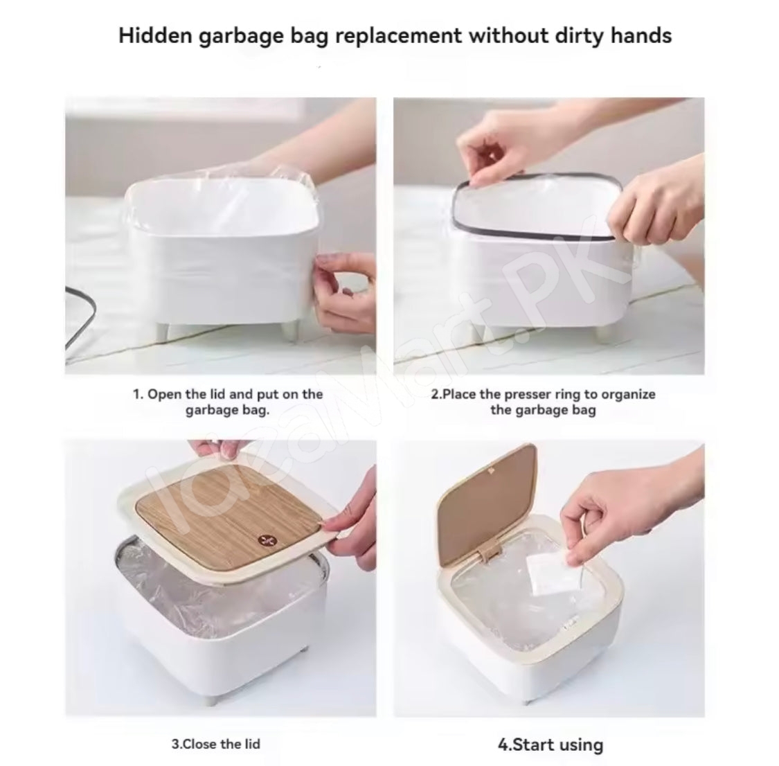 nordic-press-round-desktop-trash-can-with-wooden-lid-compact-waste-bin-for-office-desk-vanity-countertop-bedside-use-product-image