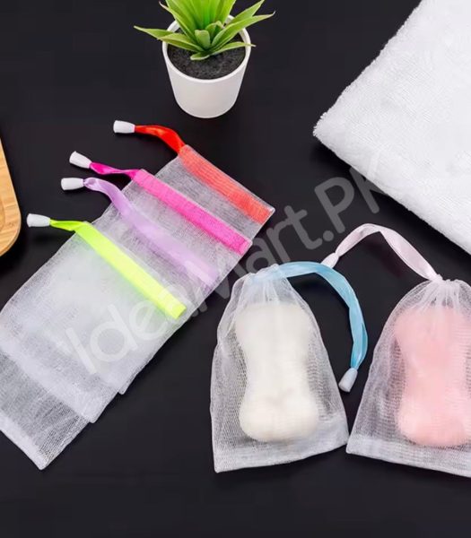 set-of-3-drawstring-mesh-soap-saver-bag-lathering-pouch-exfoliating-net-sachet-for-foaming-drying-bar-soap-product-image