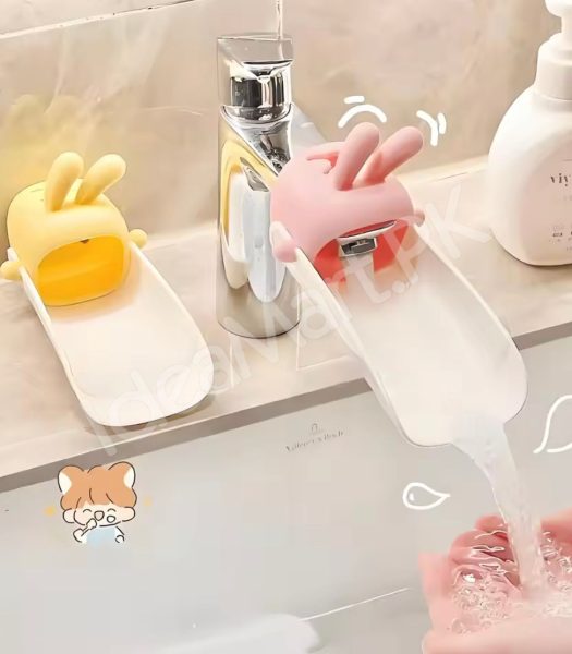 cute-cartoon-rabbit-faucet-extender-for-toddlers-babies-universal-silicone-hand-washing-aid-for-bathroom-sink-product-image