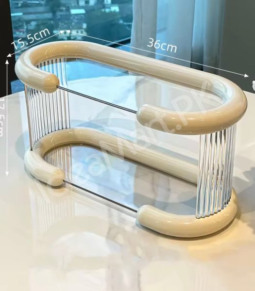 2-tier-oval-acrylic-vanity-and-perfume-display-shelf-with-modern-design-for-countertop-cosmetic-storage-product-image