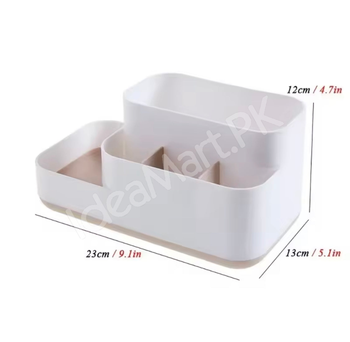 5-compartment-makeup-organizer-caddy-desktop-vanity-storage-box-for-lipstick-brushes-skincare-cosmetics-product-image