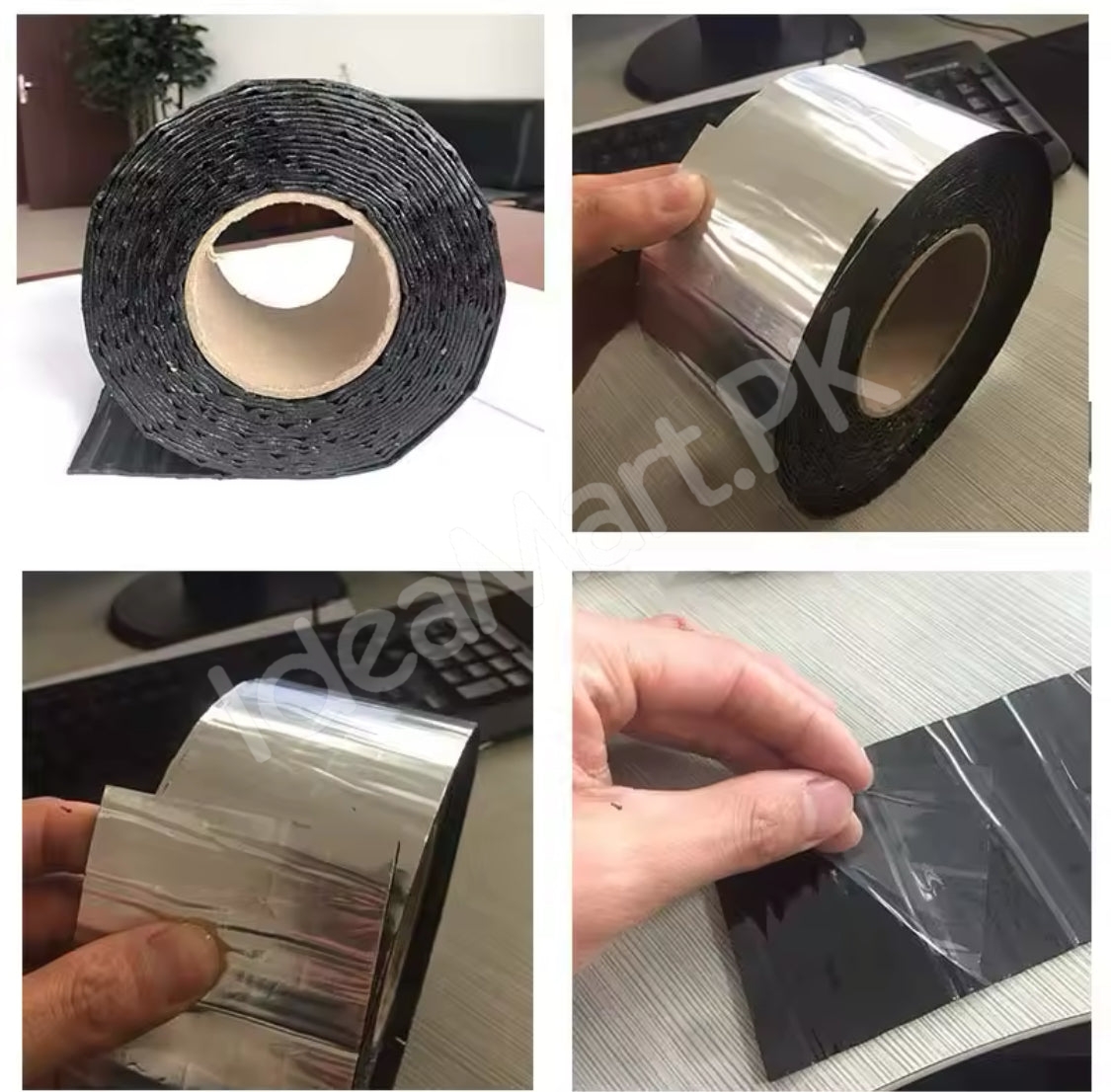 watertight-sealing-tape-self-adhesive-butyl-rubber-leak-repair-aluminum-flashing-for-rv-roof-pipe-window-home-product-image