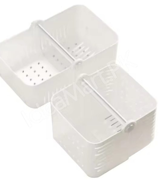 portable-folding-plastic-storage-basket-with-carry-handle-and-slotted-drain-base-for-shower-pantry-and-home-tidy-product-image