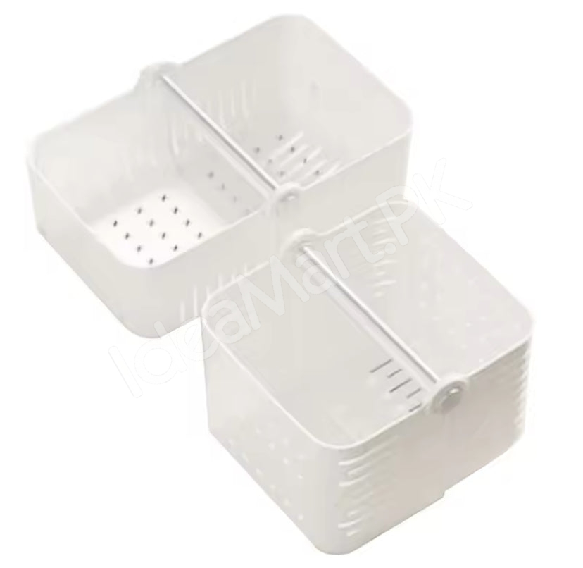 portable-folding-plastic-storage-basket-with-carry-handle-and-slotted-drain-base-for-shower-pantry-and-home-tidy-product-image