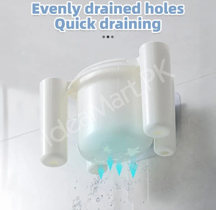 wall-mounted-toothbrush-toothpaste-organizer-set-self-adhesive-bathroom-holder-with-drain-holes-and-cups-product-image