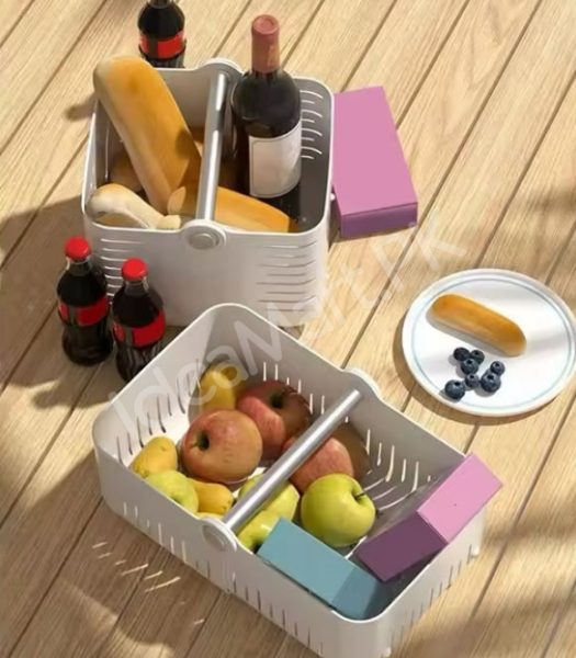 portable-folding-plastic-storage-basket-with-carry-handle-and-slotted-drain-base-for-shower-pantry-and-home-tidy-product-image