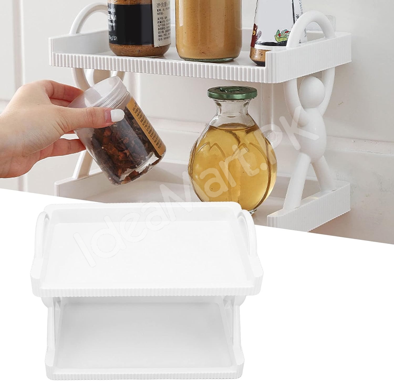 2-tier-wall-mount-kitchen-and-bathroom-storage-shelf-with-man-shaped-support-for-maximizing-vertical-space-product-image