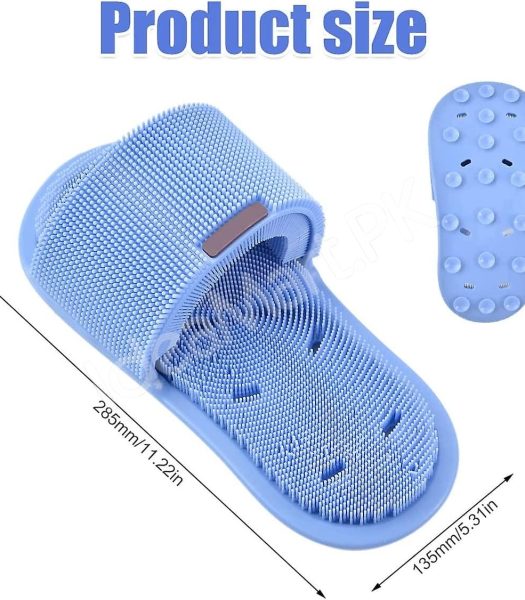 non-slip-silicone-foot-scrubber-slipper-with-soft-bristles-for-shower-deep-cleaning-exfoliation-and-foot-massage-product-image