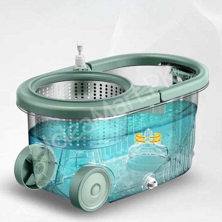 deluxe-spin-mop-and-dual-chamber-bucket-set-with-wheels-soap-dispenser-and-stainless-steel-wringer-for-hands-free-floor-cleaning-product-image