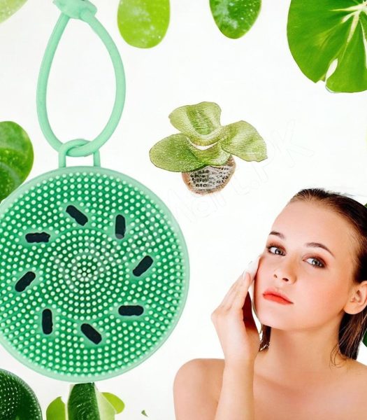 kiwi-shaped-silicone-facial-cleansing-brush-scrubber-with-handle-gentle-exfoliation-for-all-skin-types-product-image