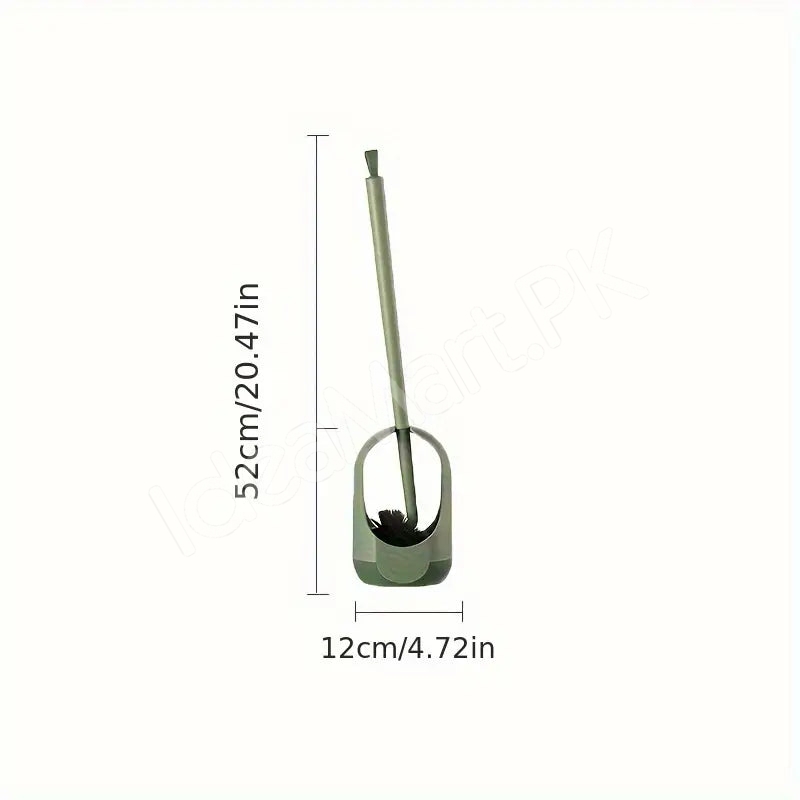 self-optical-toilet-bowl-brush-with-soft-silicone-bristles-flexible-brush-head-and-long-handle-for-dead-corner-cleaning-product-image