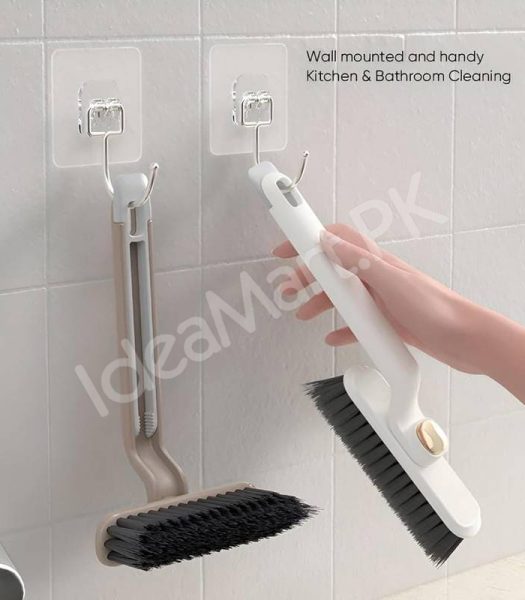 3-in-1-multifunction-cleaning-brush-with-360-rotating-head-v-shaped-bristles-tail-spatula-hair-clip-tool-product-image