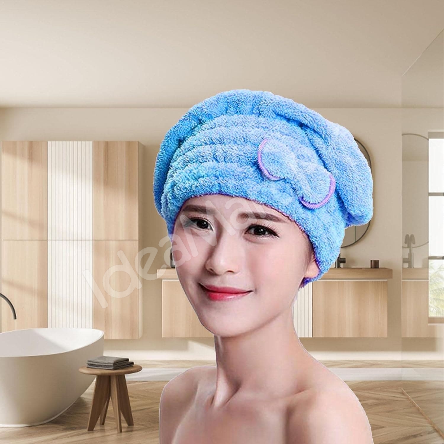 microfiber-bowknot-hair-towel-wrap-with-quick-dry-and-highly-absorbent-spa-cap-for-bath-shower-long-curly-thick-hair-product-image