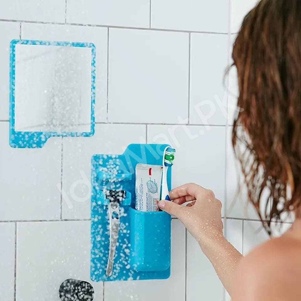 silicone-wall-mounted-holder-multifunctional-organizer-for-toothbrush-shaver-razor-and-bathroom-essentials-product-image