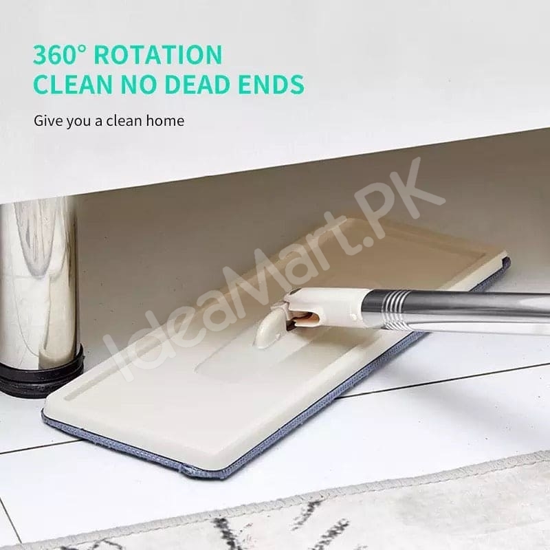 magic-flat-mop-and-bucket-system-with-hands-free-self-squeeze-for-versatile-wet-dry-kitchen-and-home-floor-cleaning-product-image