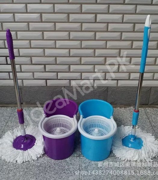 360-rotating-microfiber-spin-mop-dual-chamber-bucket-set-with-self-wringing-strainer-for-efficient-wet-floor-cleaning-product-image