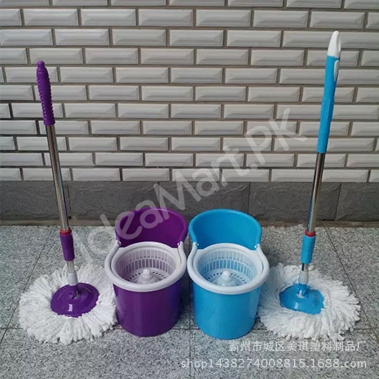 360-rotating-microfiber-spin-mop-dual-chamber-bucket-set-with-self-wringing-strainer-for-efficient-wet-floor-cleaning-product-image