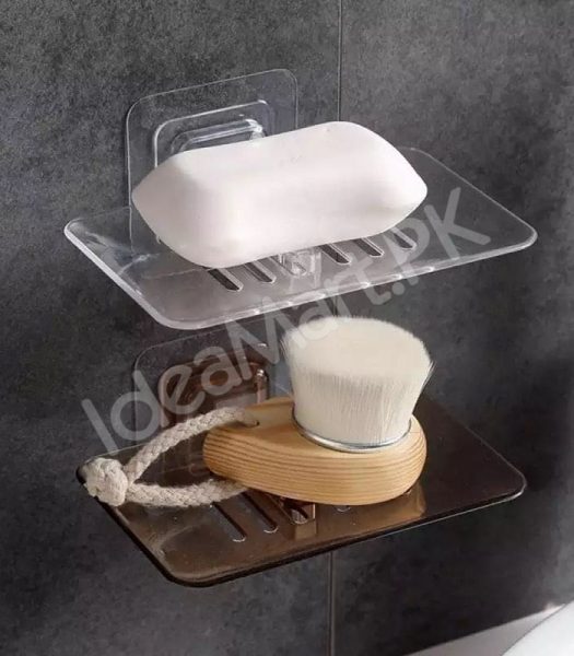 self-draining-soap-holder-wall-mounted-soap-dish-tray-for-bathroom-creative-soap-dish-with-drainage-product-image