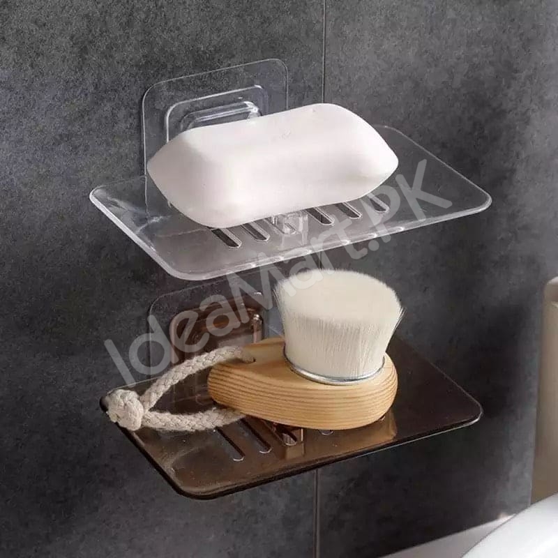 self-draining-soap-holder-wall-mounted-soap-dish-tray-for-bathroom-creative-soap-dish-with-drainage-product-image