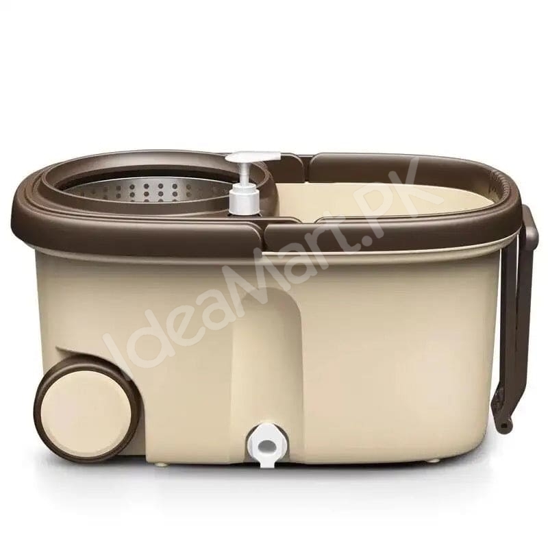 deluxe-spin-mop-and-dual-chamber-bucket-set-with-wheels-soap-dispenser-and-stainless-steel-wringer-for-hands-free-floor-cleaning-product-image