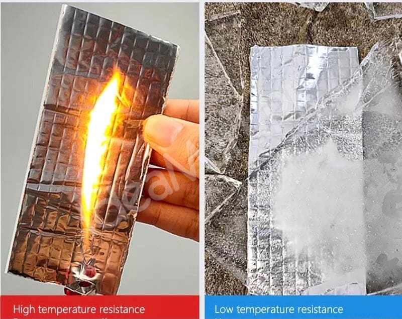 aluminum-foil-butyl-rubber-tape-high-temperature-waterproof-leak-proof-nano-self-adhesive-tape-for-duct-wall-and-crack-repairs-product-image