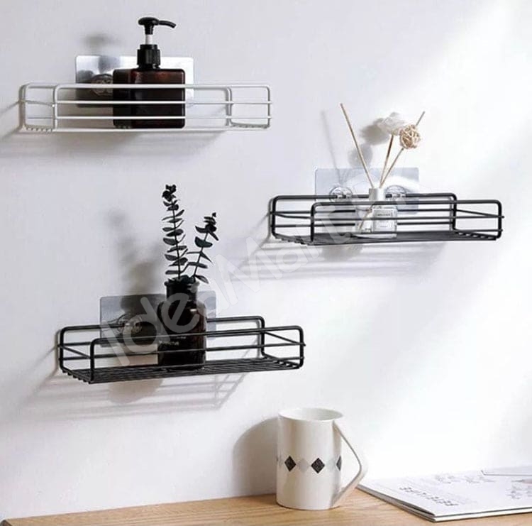 no-drill-adhesive-metal-wire-storage-shelf-and-organizer-basket-for-bathroom-kitchen-and-toilet-paper-holder-product-image