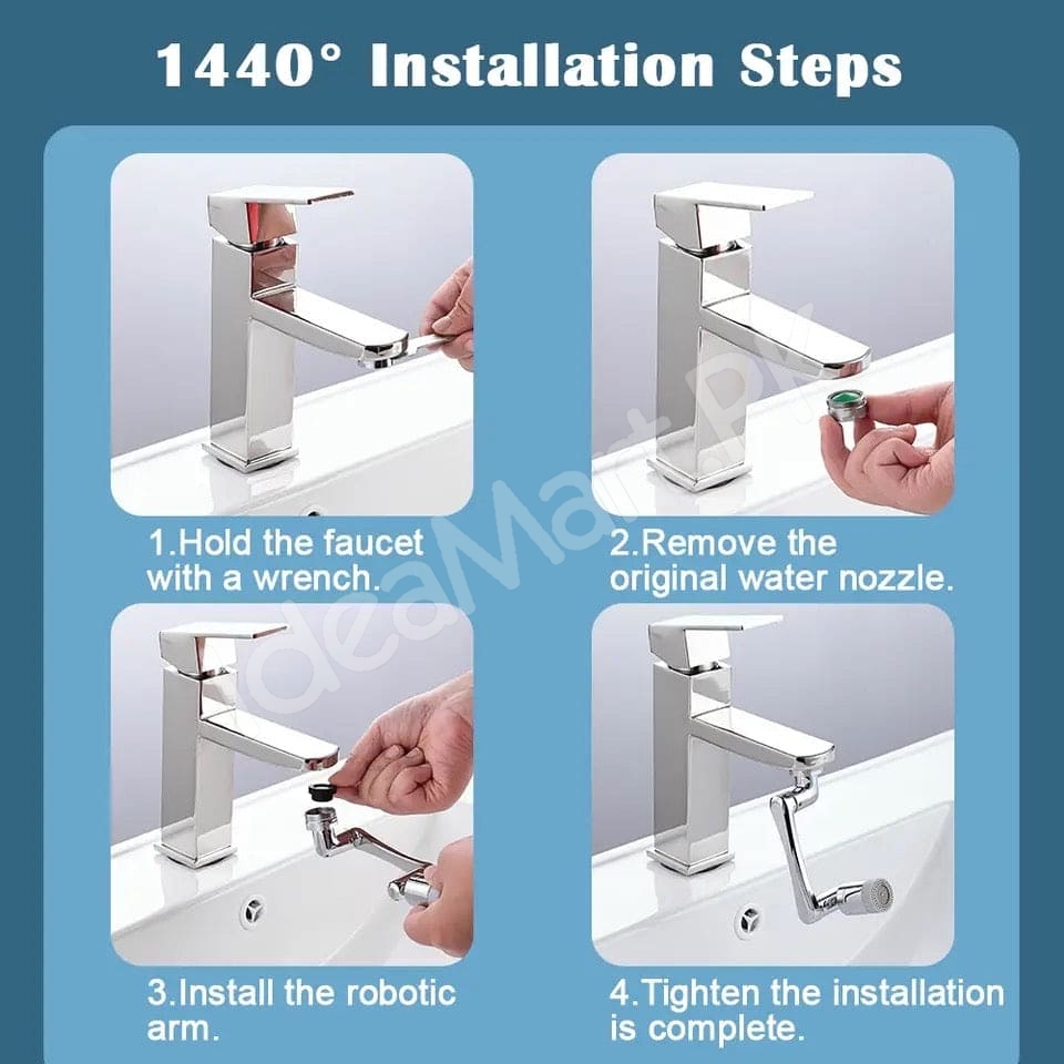 universal-fit-metal-360-rotating-faucet-aerator-extender-head-with-2-water-flow-modes-anti-splash-and-water-saving-design-for-bathroom-and-kitchen-sink-product-image