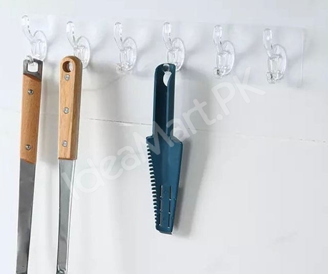 3-to-6-transparent-wall-hooks-strong-self-adhesive-kitchen-bathroom-organizer-door-hanger-for-towels-keys-and-accessories-product-image