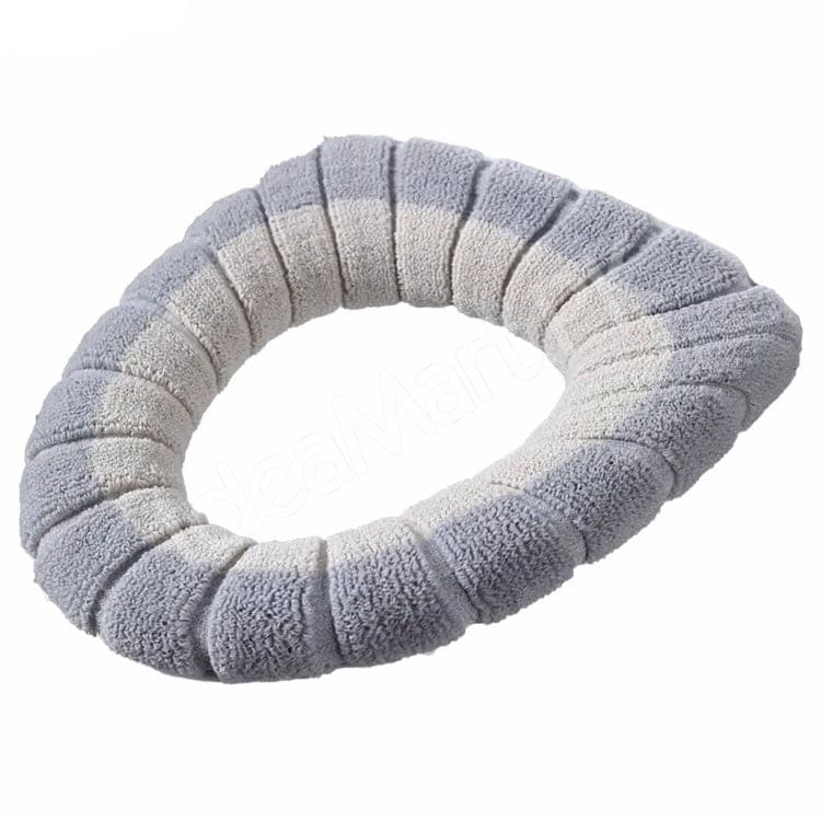 washable-reusable-plush-toilet-seat-cover-cushion-pad-with-zipper-closure-for-winter-warmth-and-comfort-product-image