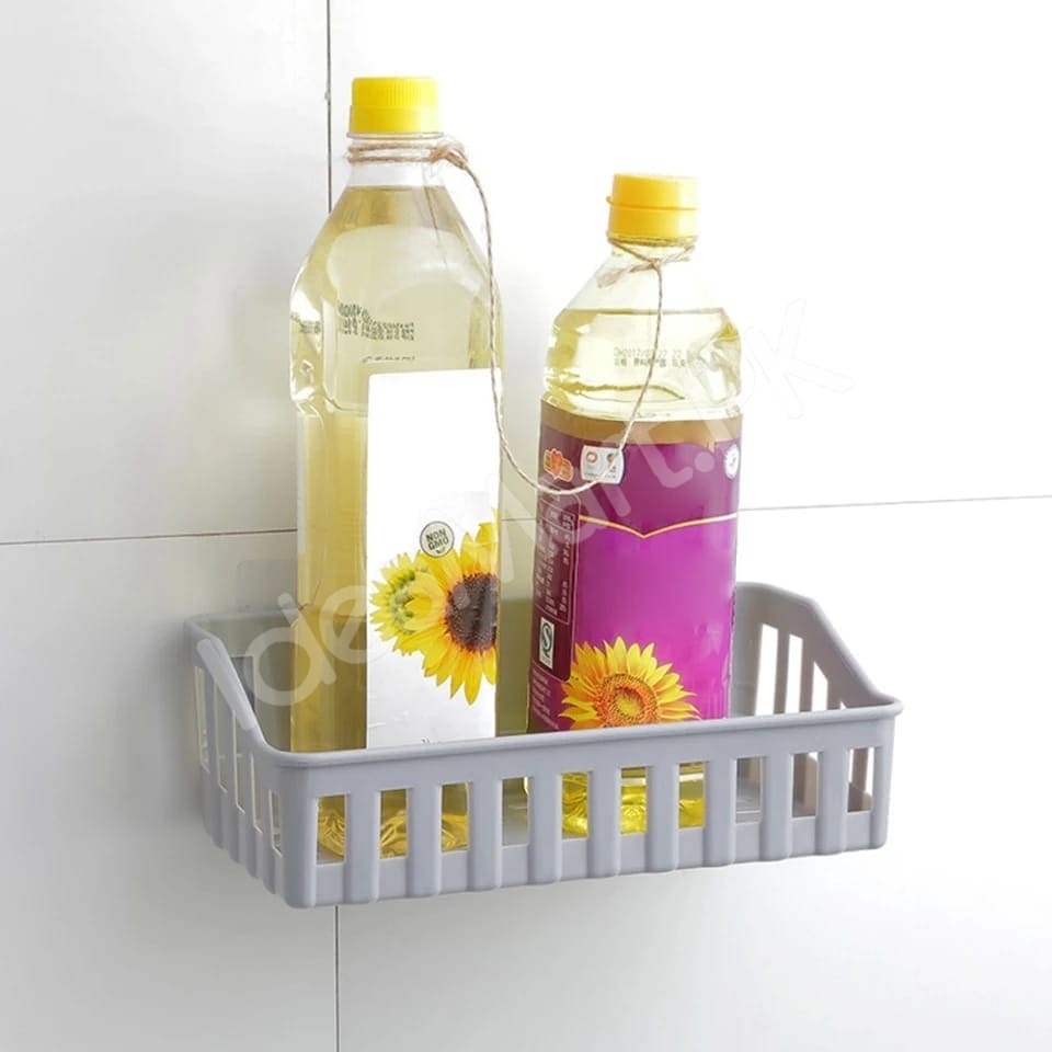 no-drill-adhesive-plastic-bathroom-shower-shelf-kitchen-storage-basket-organizer-for-shampoo-soap-cosmetics-toiletries-product-image