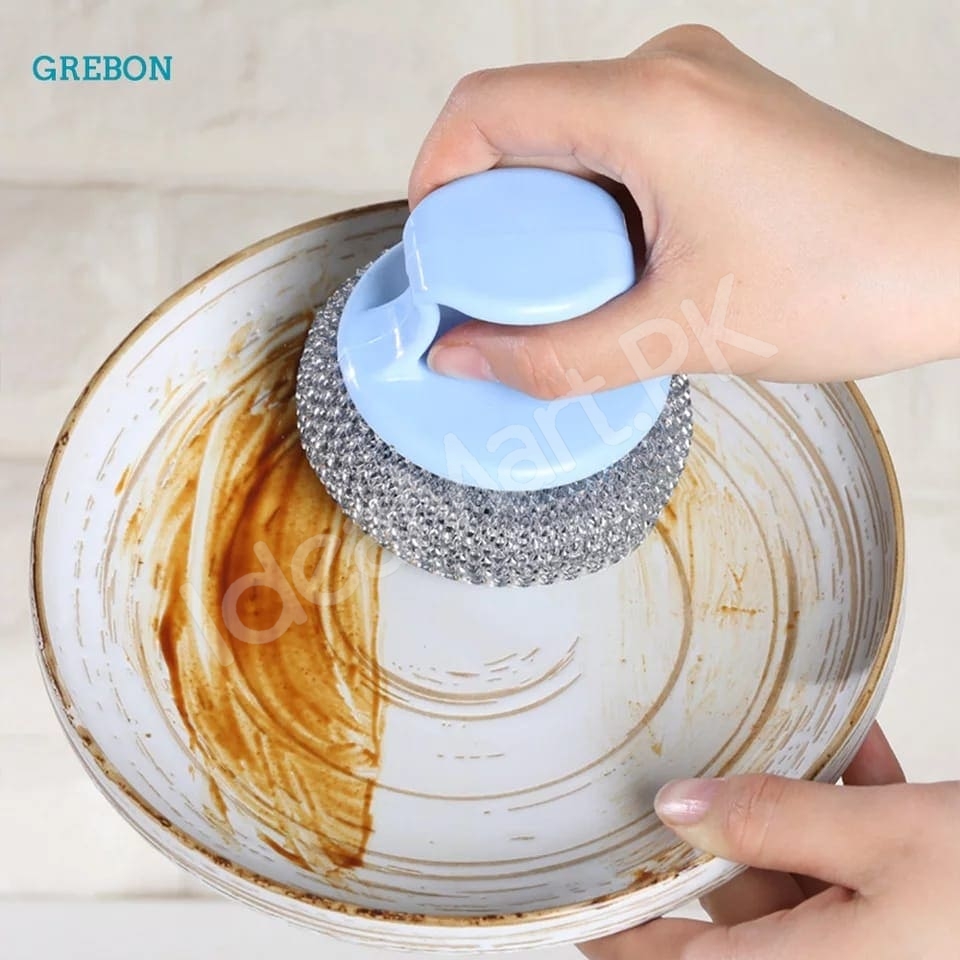 handled-stainless-steel-scrubber-with-plastic-grip-for-heavy-duty-kitchen-pot-pan-and-dish-cleaning-product-image