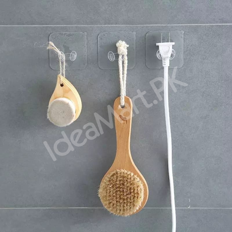 heavy-duty-transparent-adhesive-utility-hook-no-drill-wall-hanger-for-kitchen-bathroom-and-home-storage-product-image