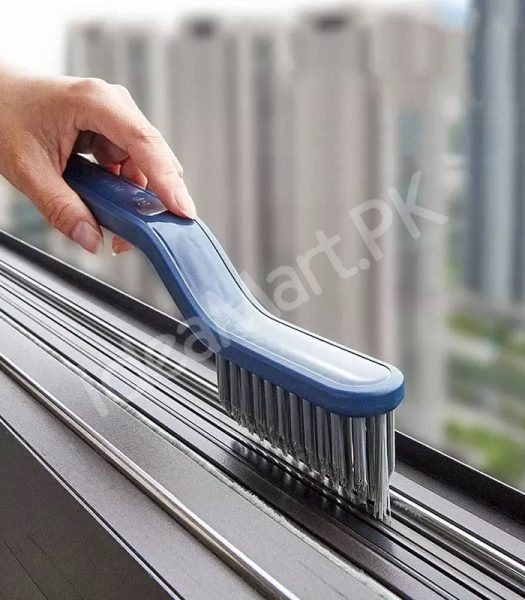 2-in-1-pp-handle-cleaning-brush-with-pet-bristles-and-integrated-hair-pickup-clip-for-bathroom-shower-drain-and-grout-scrubbing-product-image