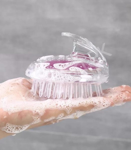 transparent-scalp-brush-silicone-shampoo-head-massager-for-hair-washing-bath-shower-spa-scalp-cleaning-product-image