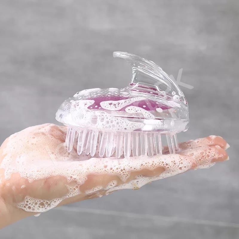 transparent-scalp-brush-silicone-shampoo-head-massager-for-hair-washing-bath-shower-spa-scalp-cleaning-product-image